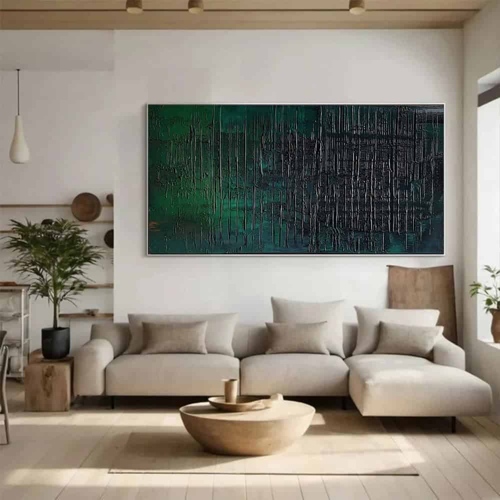 GREEN ABSTRACT ART "CIPHER"