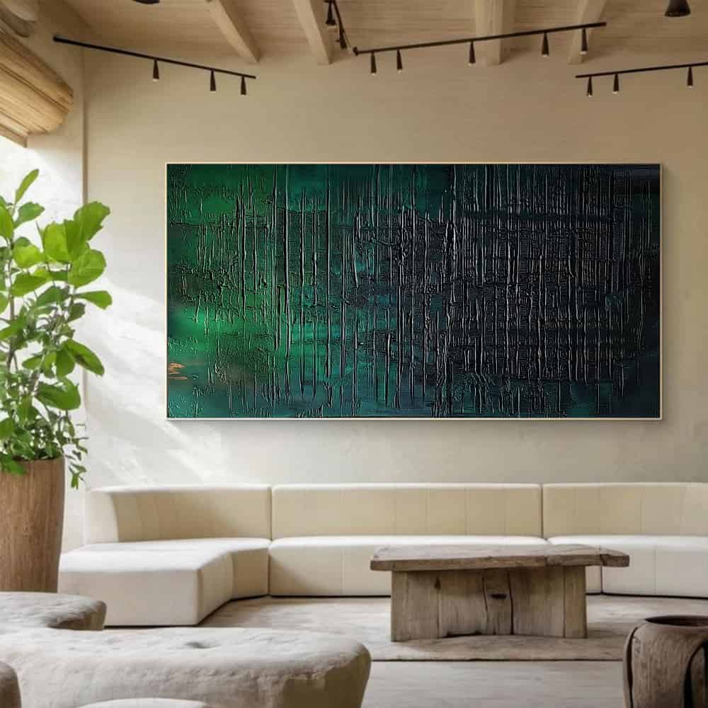 GREEN ABSTRACT ART "CIPHER"