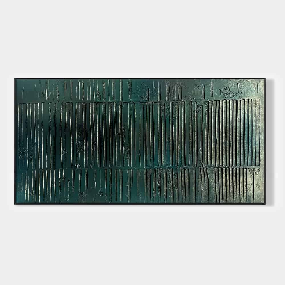 GREEN ABSTRACT ART "DEEP SEA CODEX"