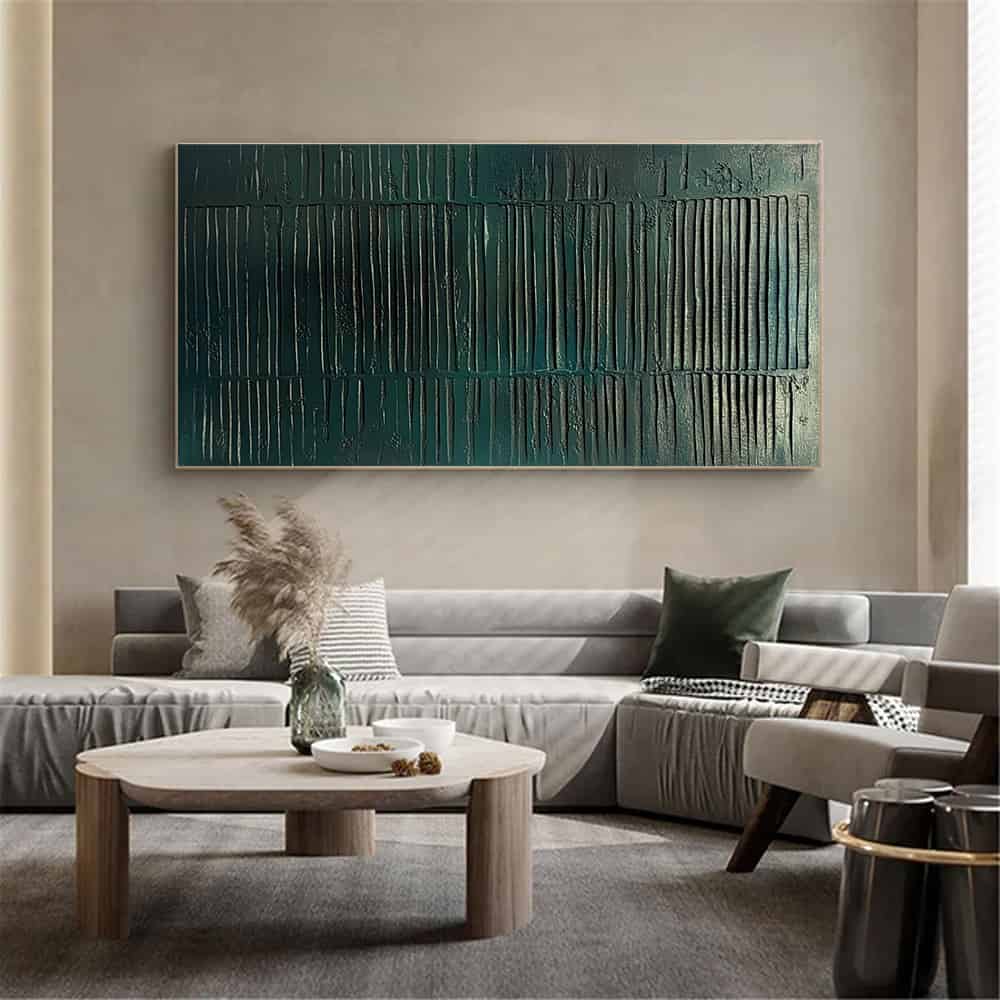 GREEN ABSTRACT ART "DEEP SEA CODEX"