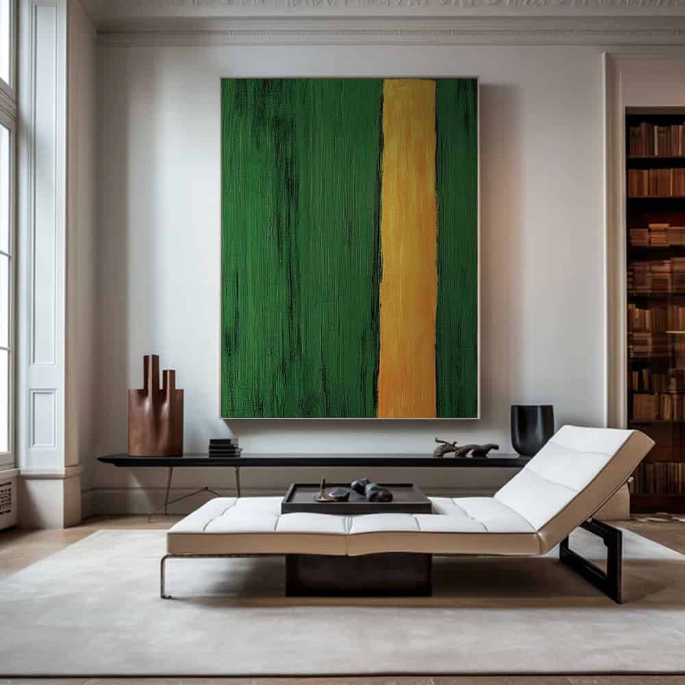 GREEN ABSTRACT ART "PATH OF LIGHT"