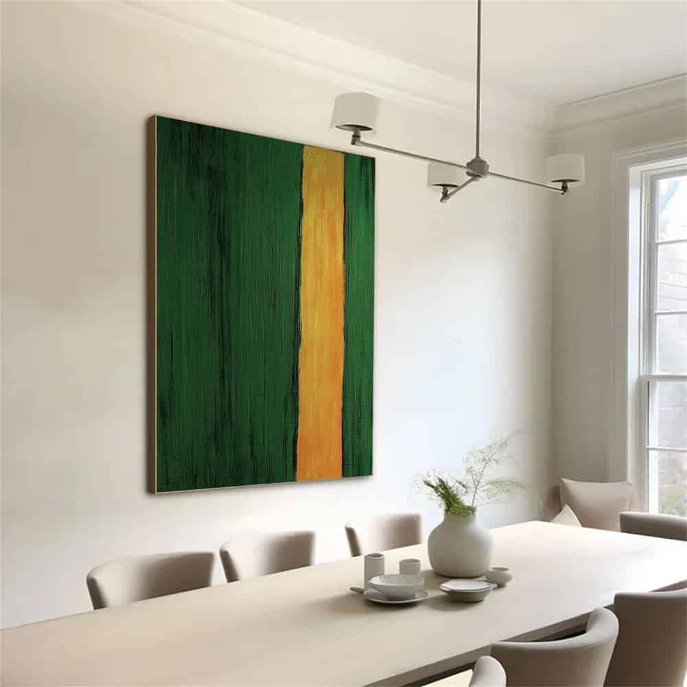GREEN ABSTRACT ART "PATH OF LIGHT"