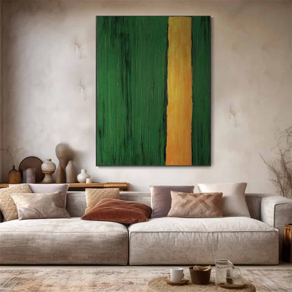 GREEN ABSTRACT ART "PATH OF LIGHT"