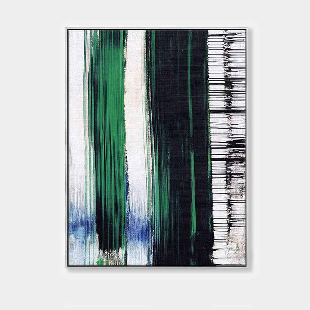 GREEN ABSTRACT ART "SYSTEM OVERRIDE"