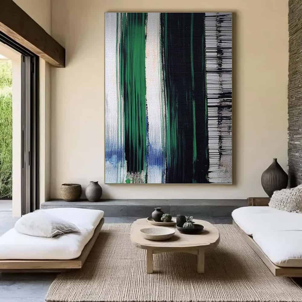 GREEN ABSTRACT ART "SYSTEM OVERRIDE"
