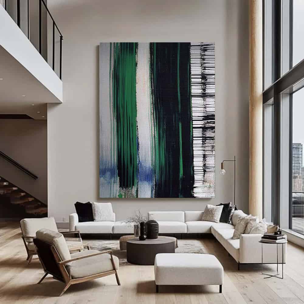 GREEN ABSTRACT ART "SYSTEM OVERRIDE"