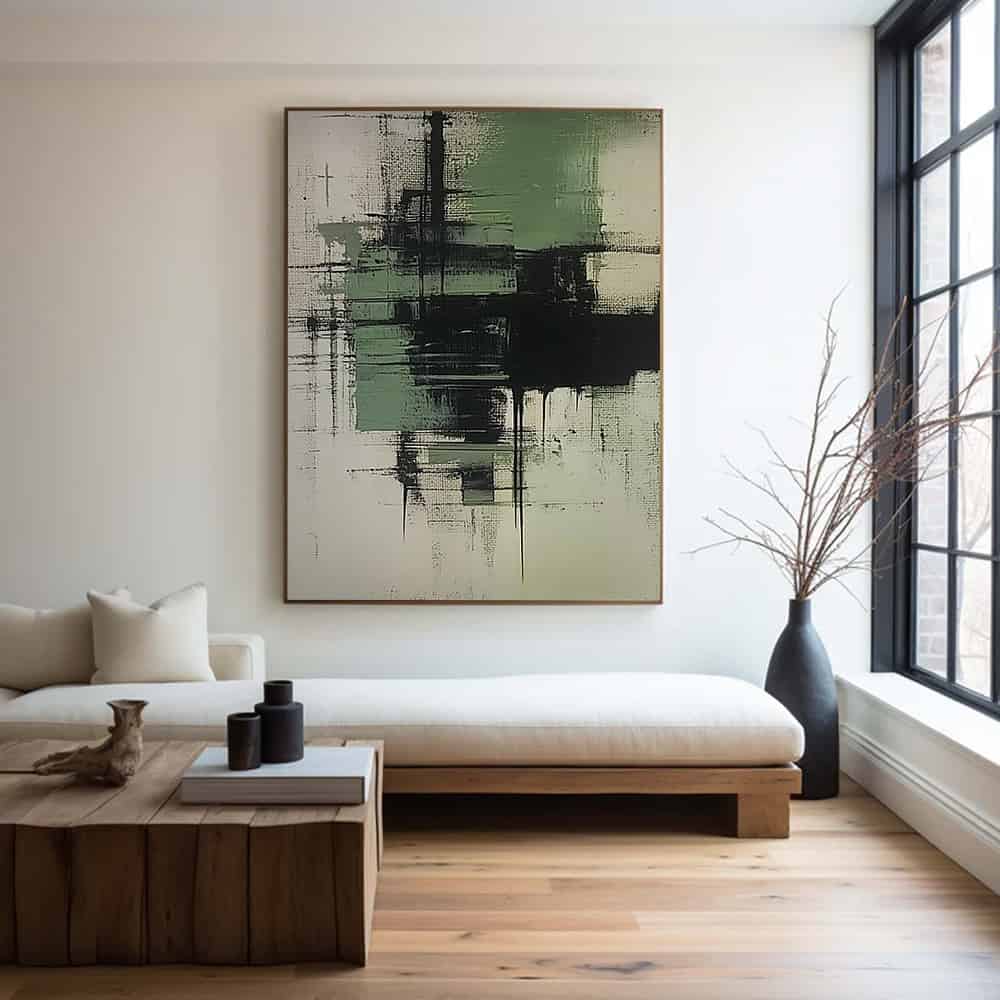 GREEN ABSTRACT ART "URBAN OVERGROWTH"