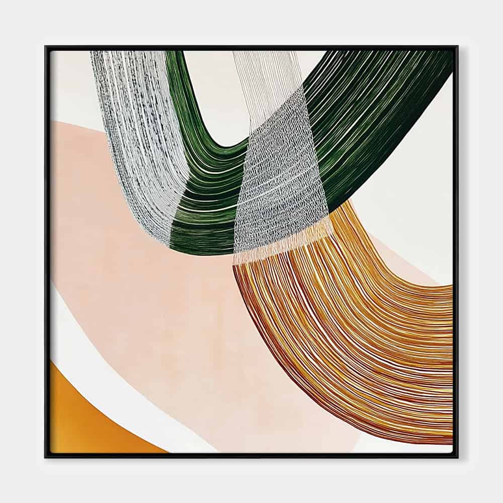 ABSTRACT ART "INTERTWINED FLOW"