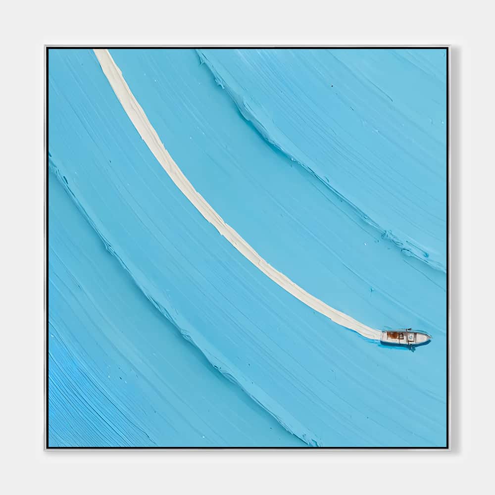 MINIMALIST ART "A LONE WAKE"