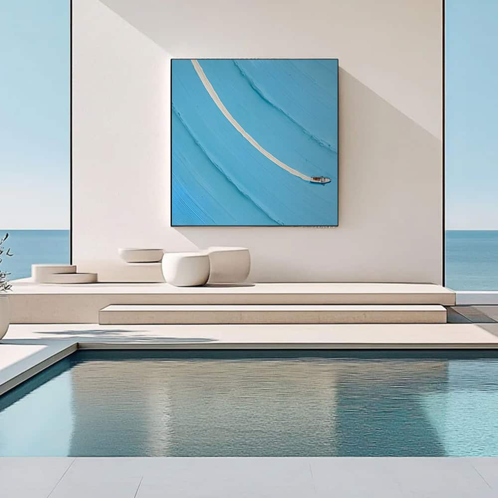 MINIMALIST ART "A LONE WAKE"