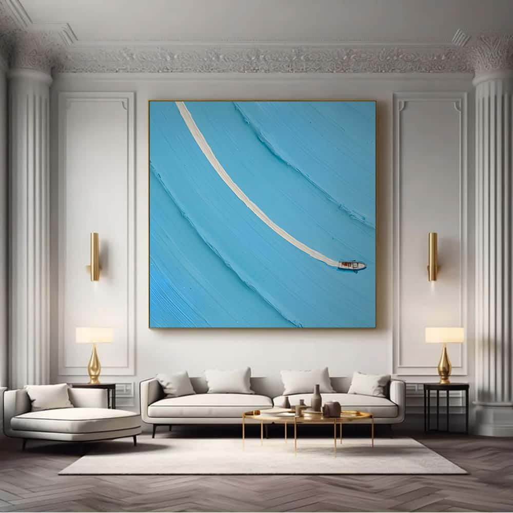 MINIMALIST ART "A LONE WAKE"
