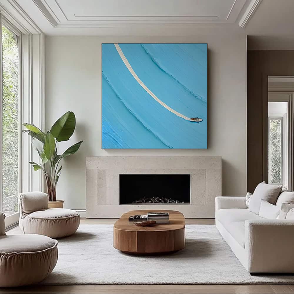 MINIMALIST ART "A LONE WAKE"