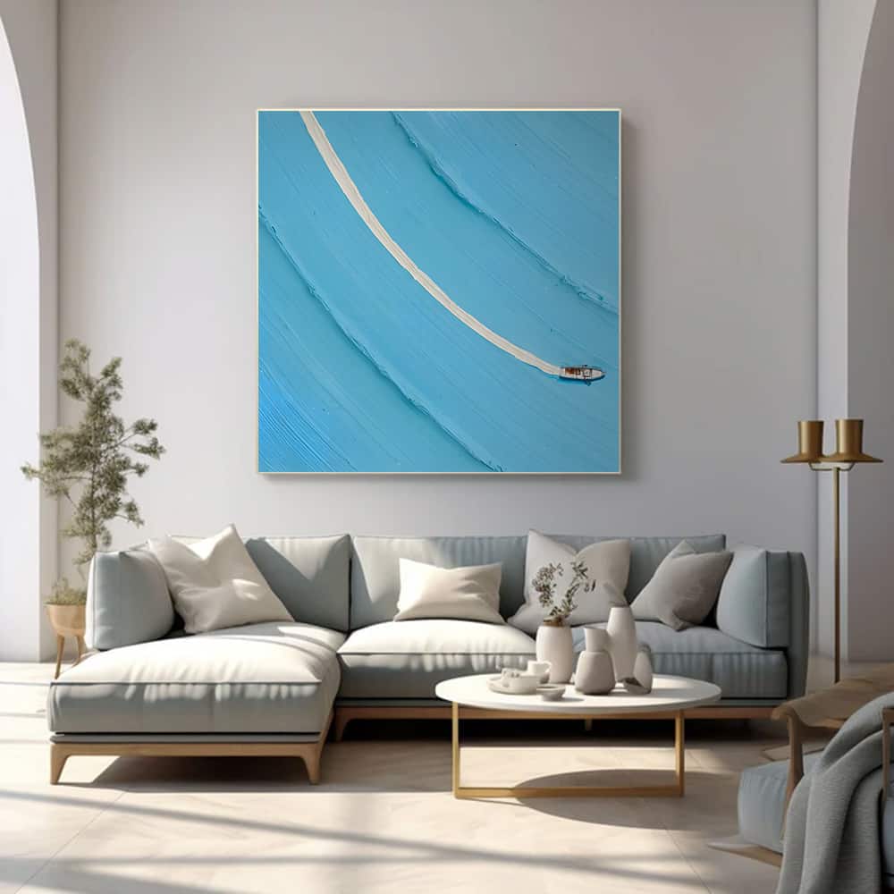MINIMALIST ART "A LONE WAKE"