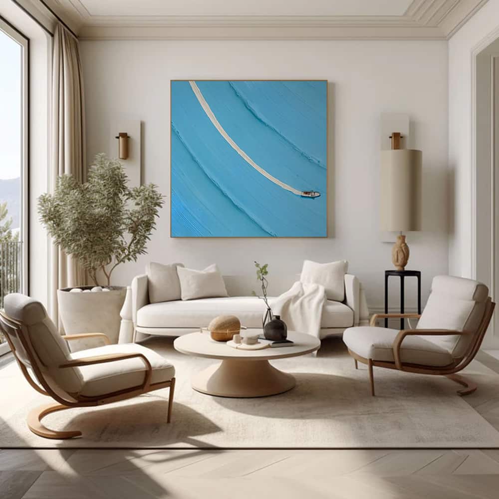 MINIMALIST ART "A LONE WAKE"