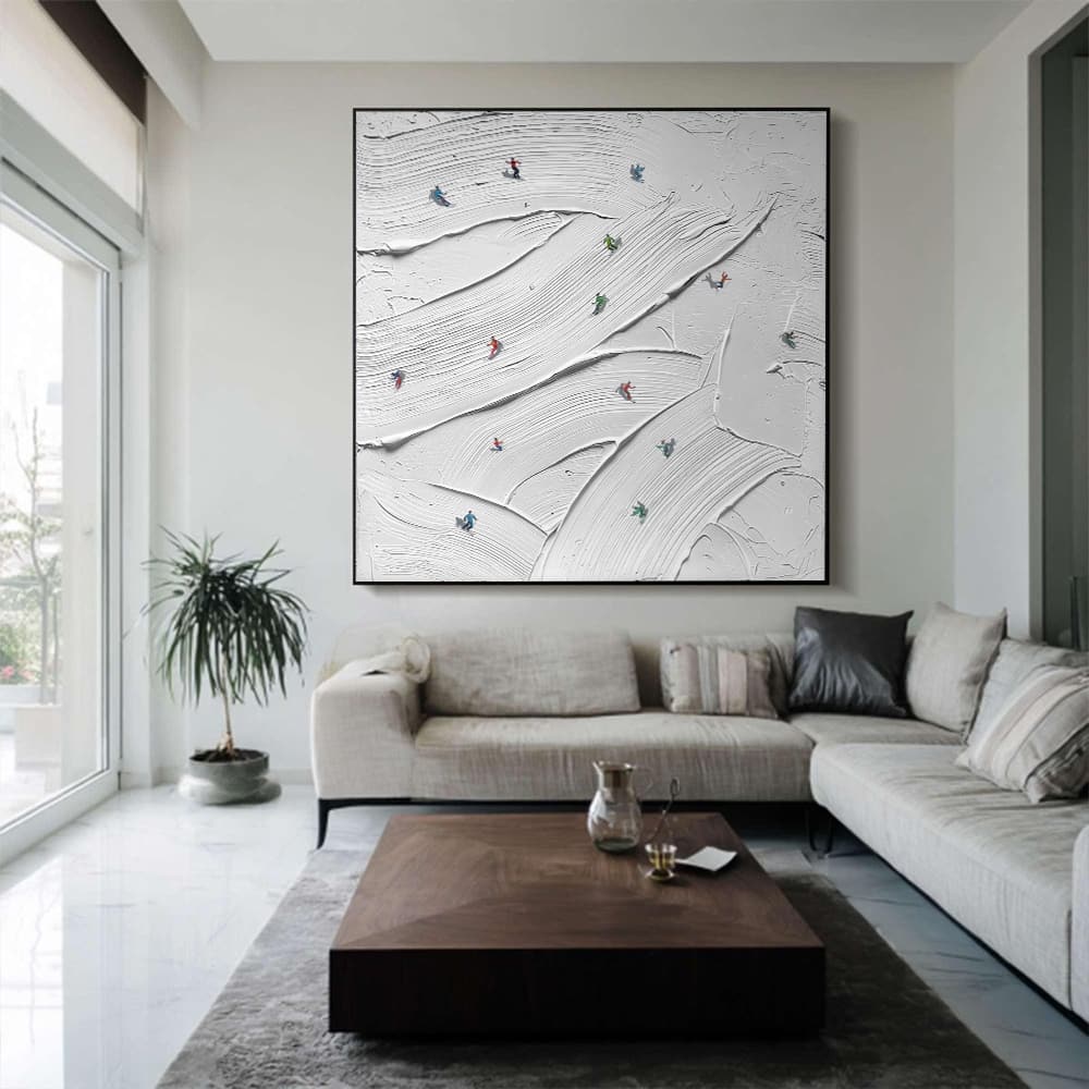 MINIMALIST ART "ALPINE CURRENTS"