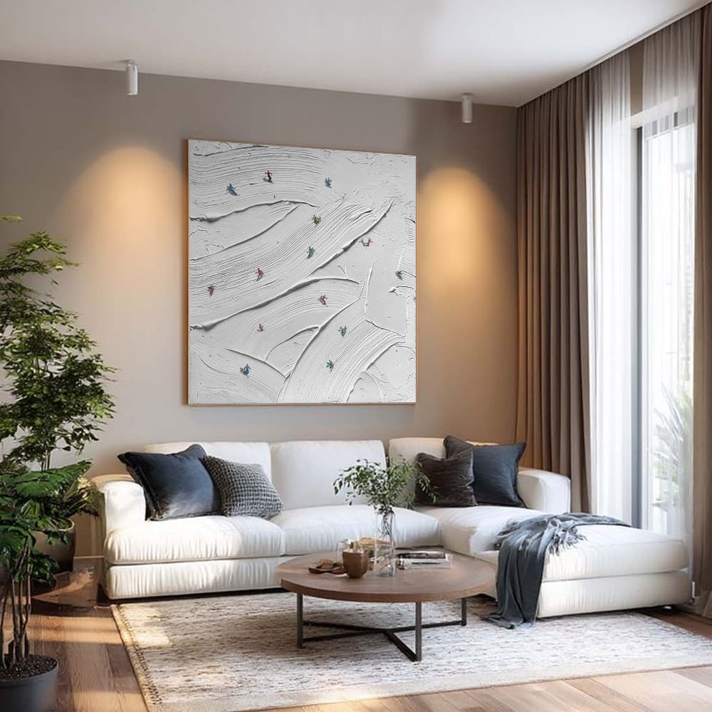 MINIMALIST ART "ALPINE CURRENTS"