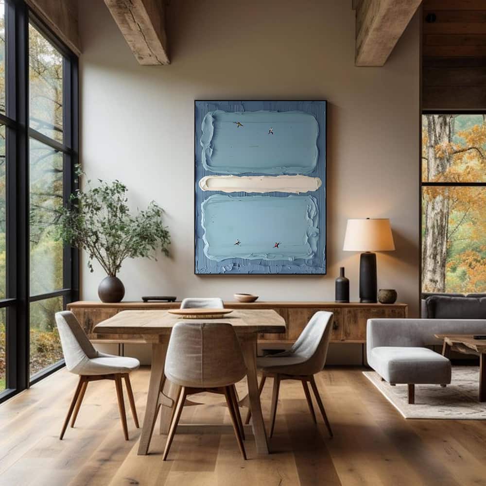 MINIMALIST ART "AZURE MATCH"