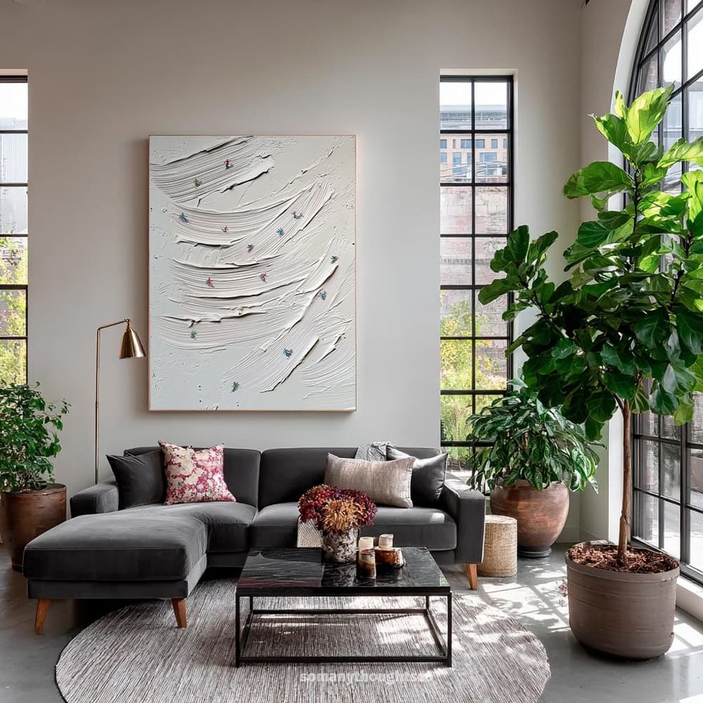 MINIMALIST ART "BRUSHSTROKE RUSH"