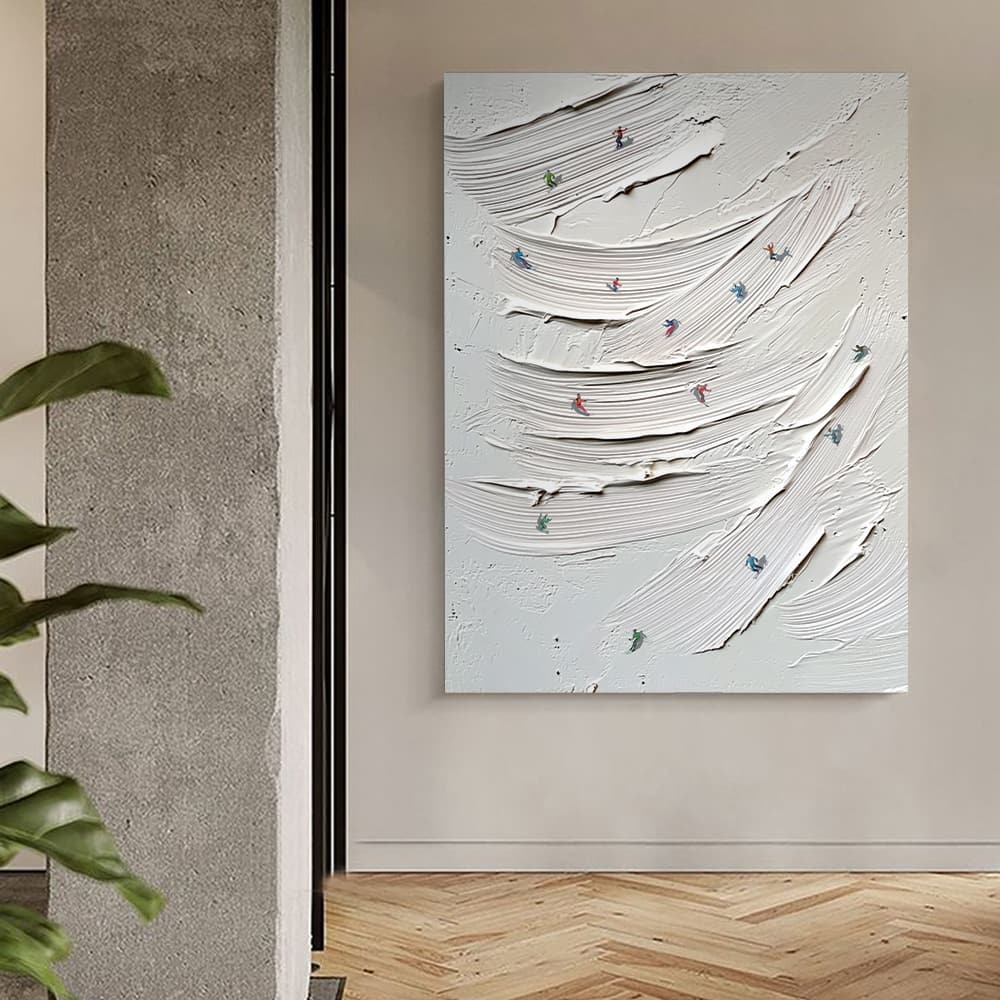 MINIMALIST ART "BRUSHSTROKE RUSH"
