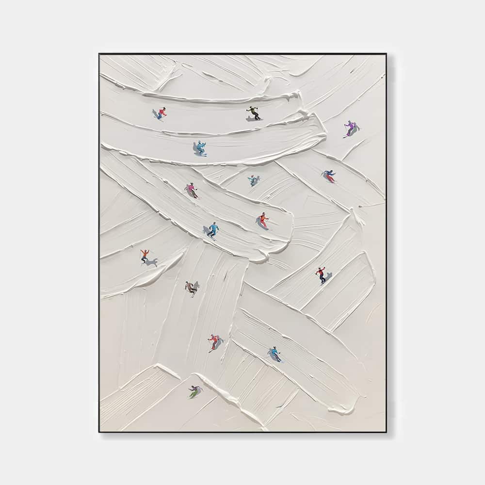 MINIMALIST ART "CROSSING PATHS"