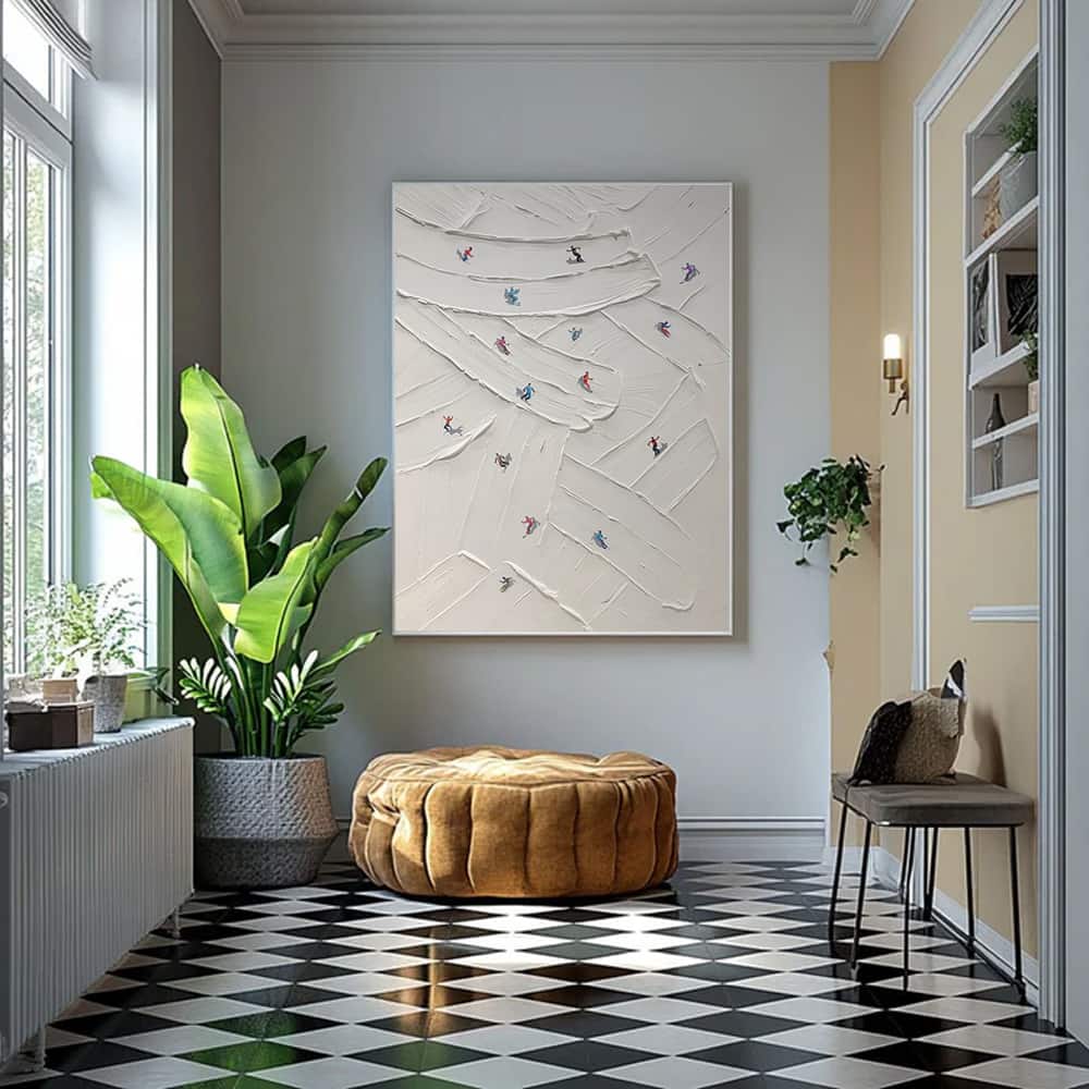 MINIMALIST ART "CROSSING PATHS"