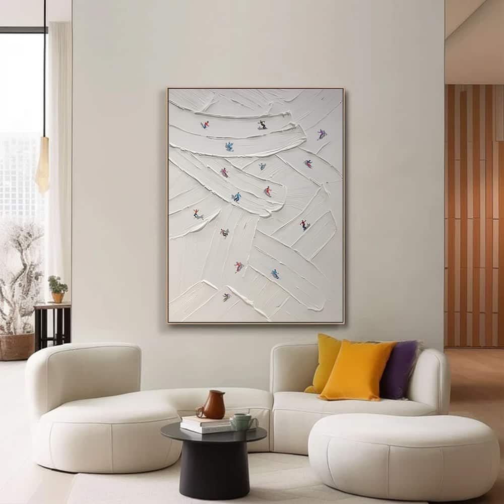 MINIMALIST ART "CROSSING PATHS"