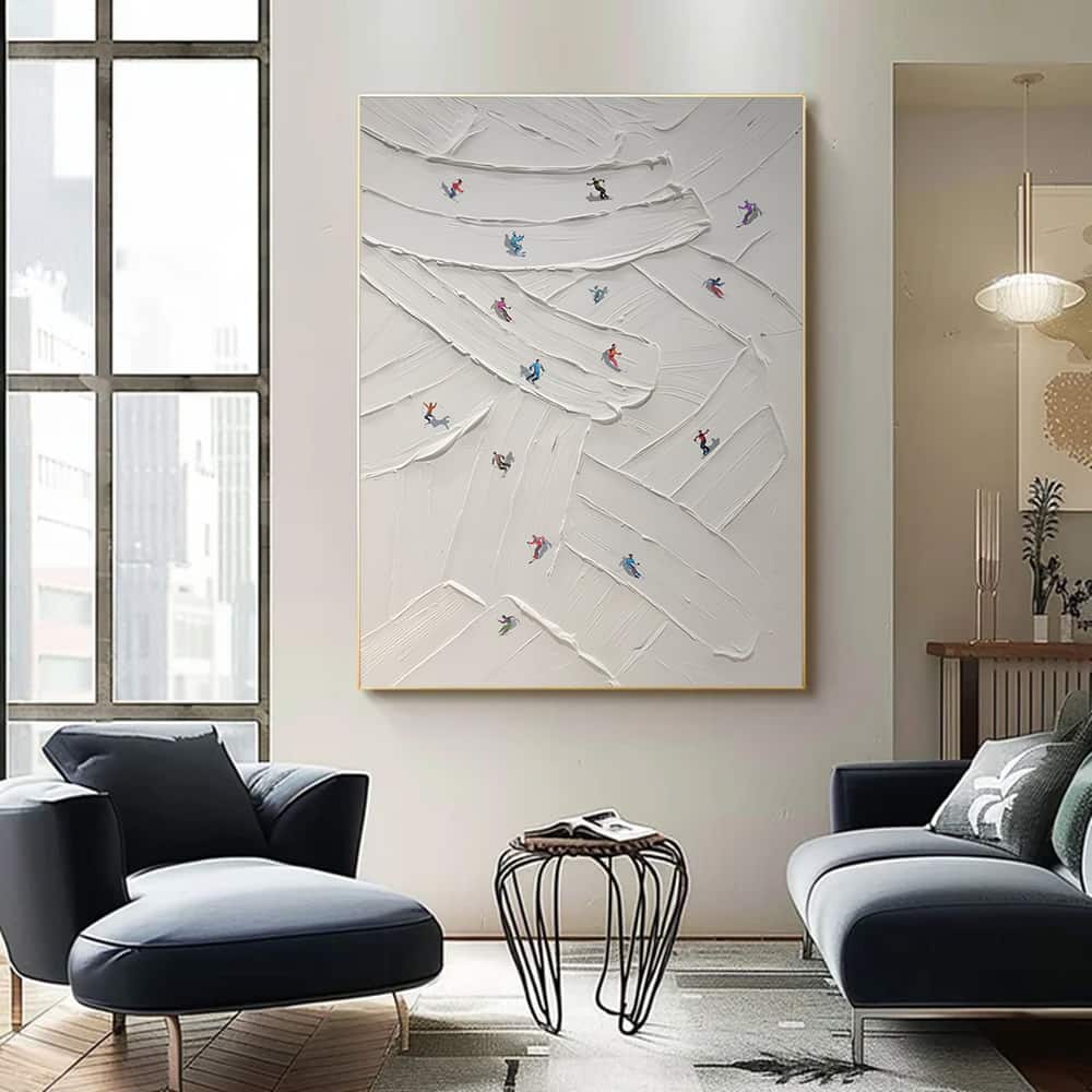 MINIMALIST ART "CROSSING PATHS"