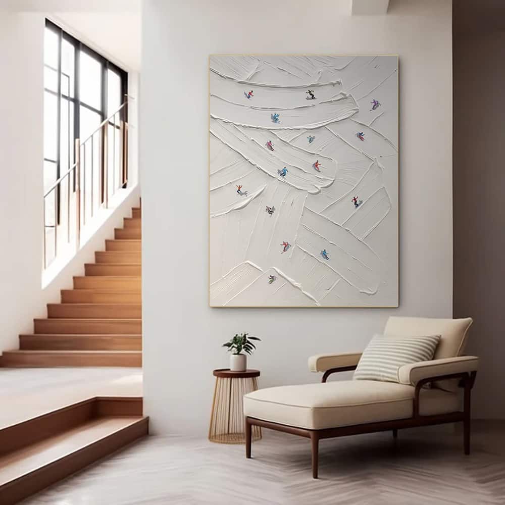 MINIMALIST ART "CROSSING PATHS"