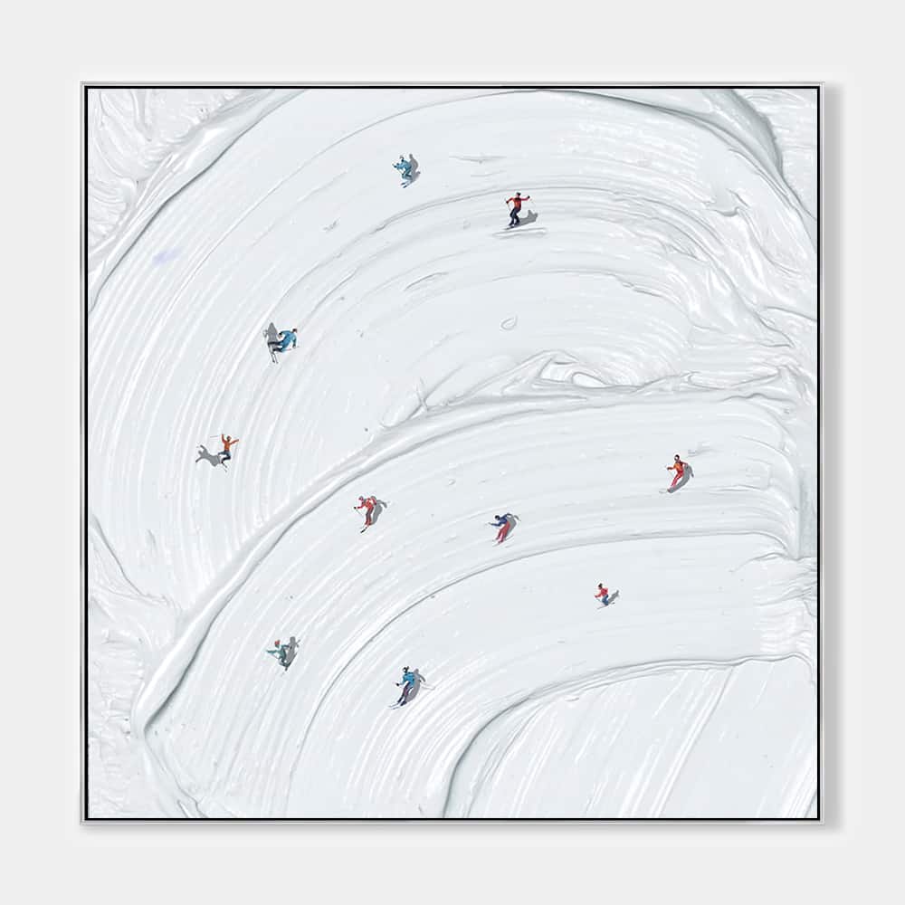 MINIMALIST ART "FROZEN FRENZY"