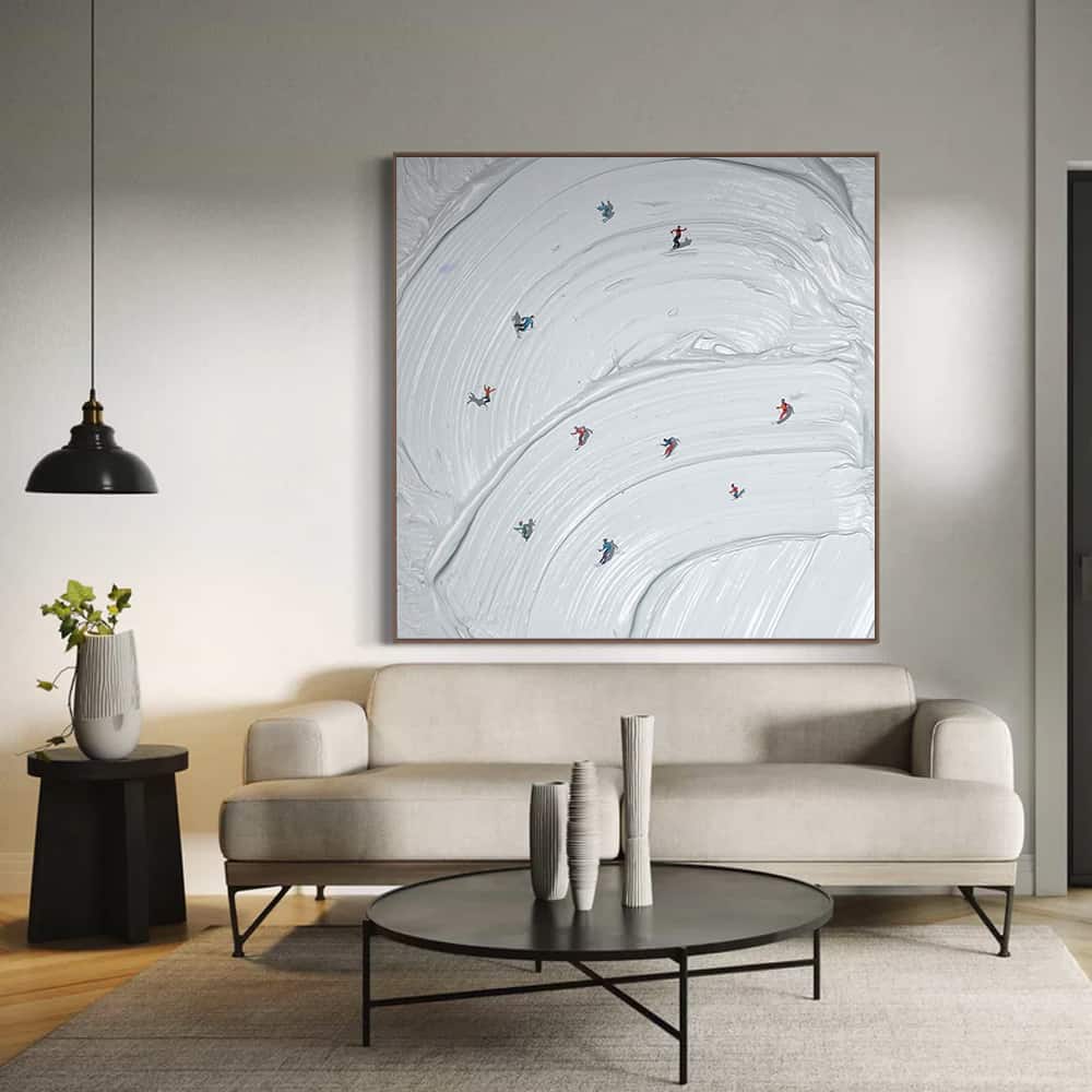 MINIMALIST ART "FROZEN FRENZY"