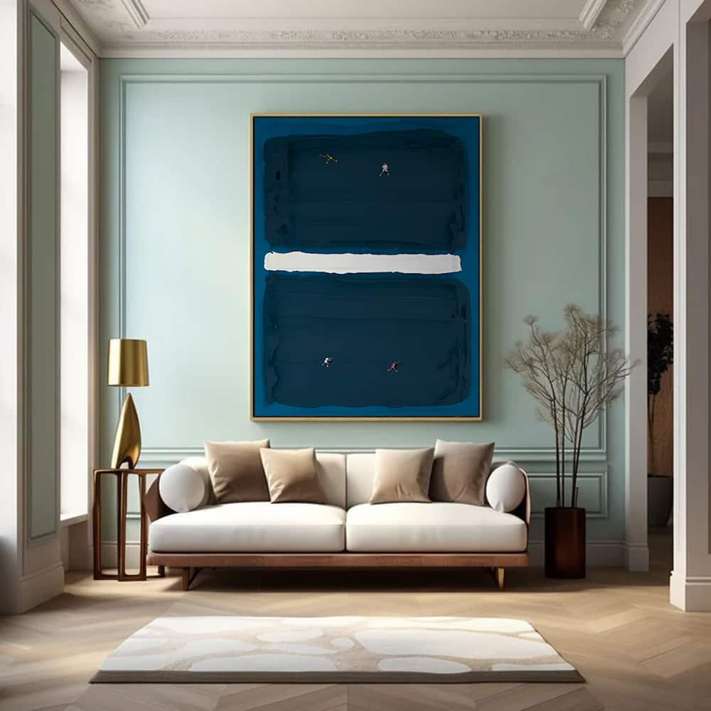MINIMALIST ART "MIDNIGHT MATCH"