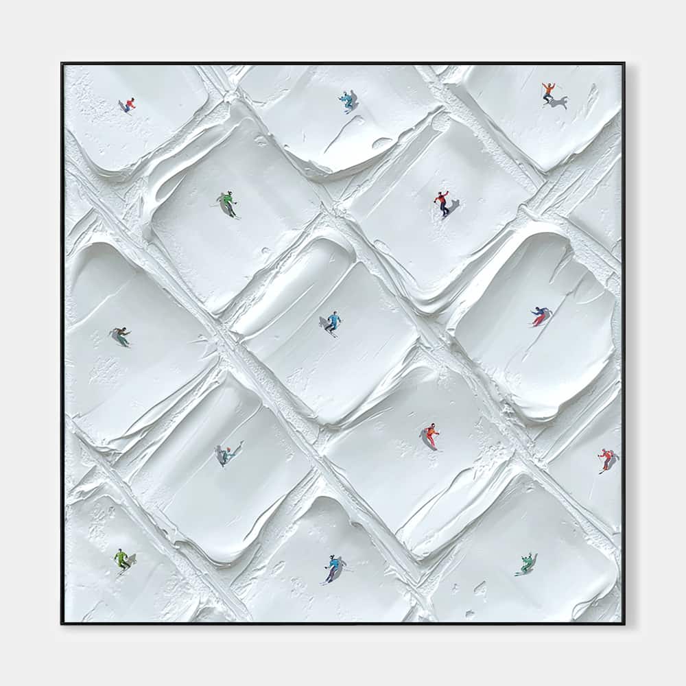 MINIMALIST ART "QUILTED RUNS"