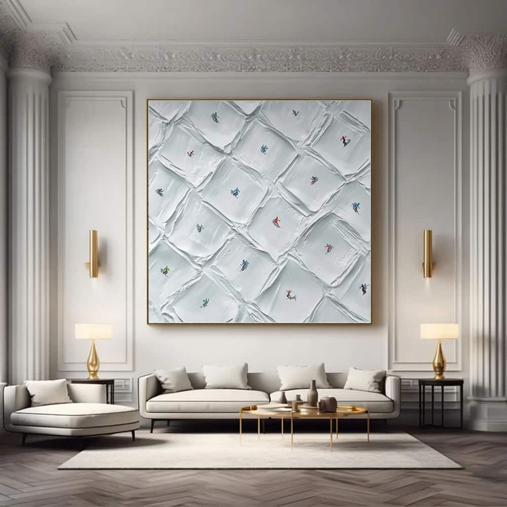 MINIMALIST ART "QUILTED RUNS"