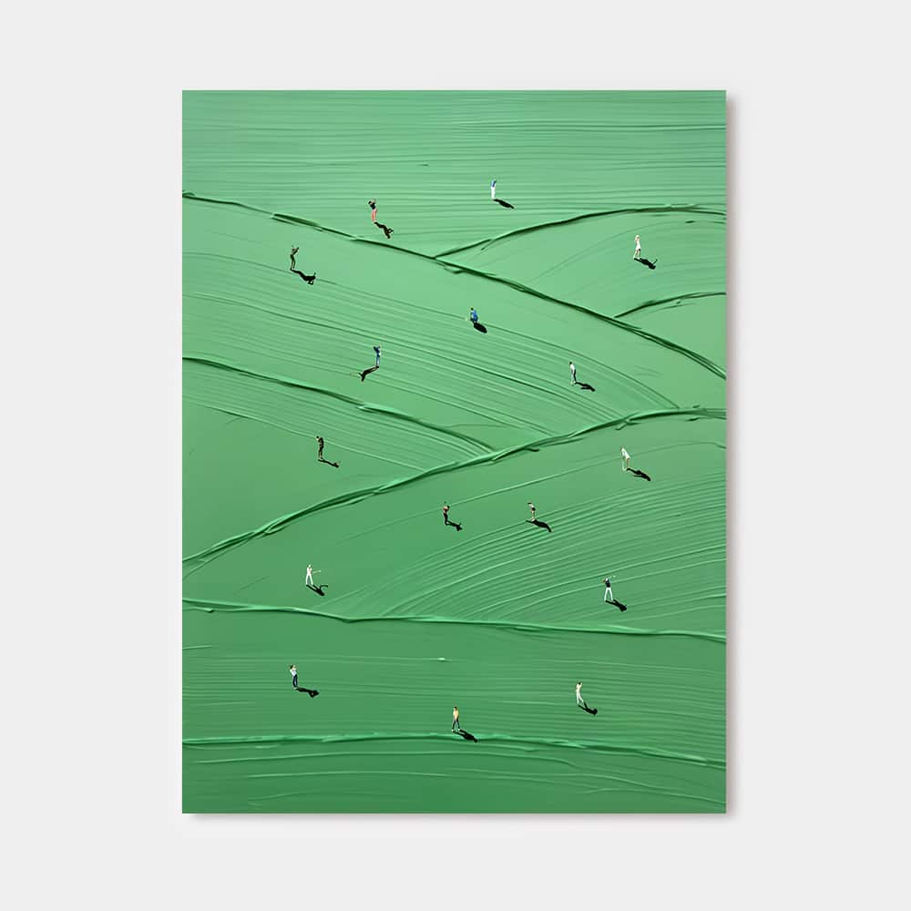 MINIMALIST ART "ROLLING GREENS"