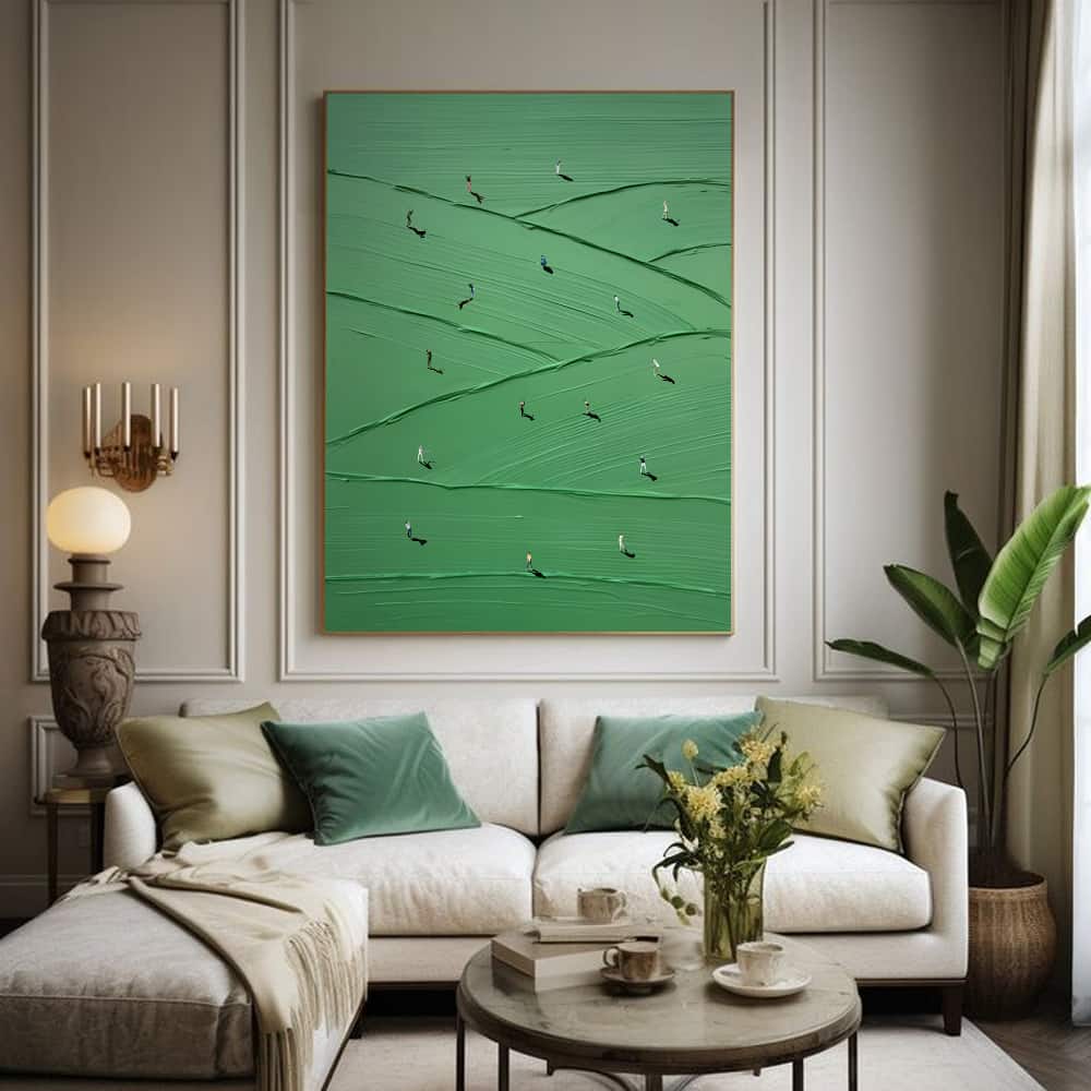 MINIMALIST ART "ROLLING GREENS"