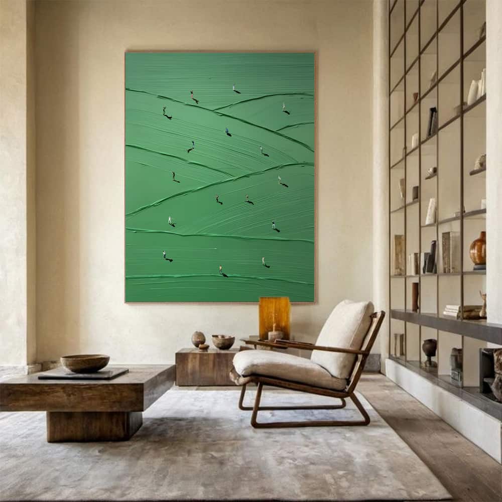 MINIMALIST ART "ROLLING GREENS"