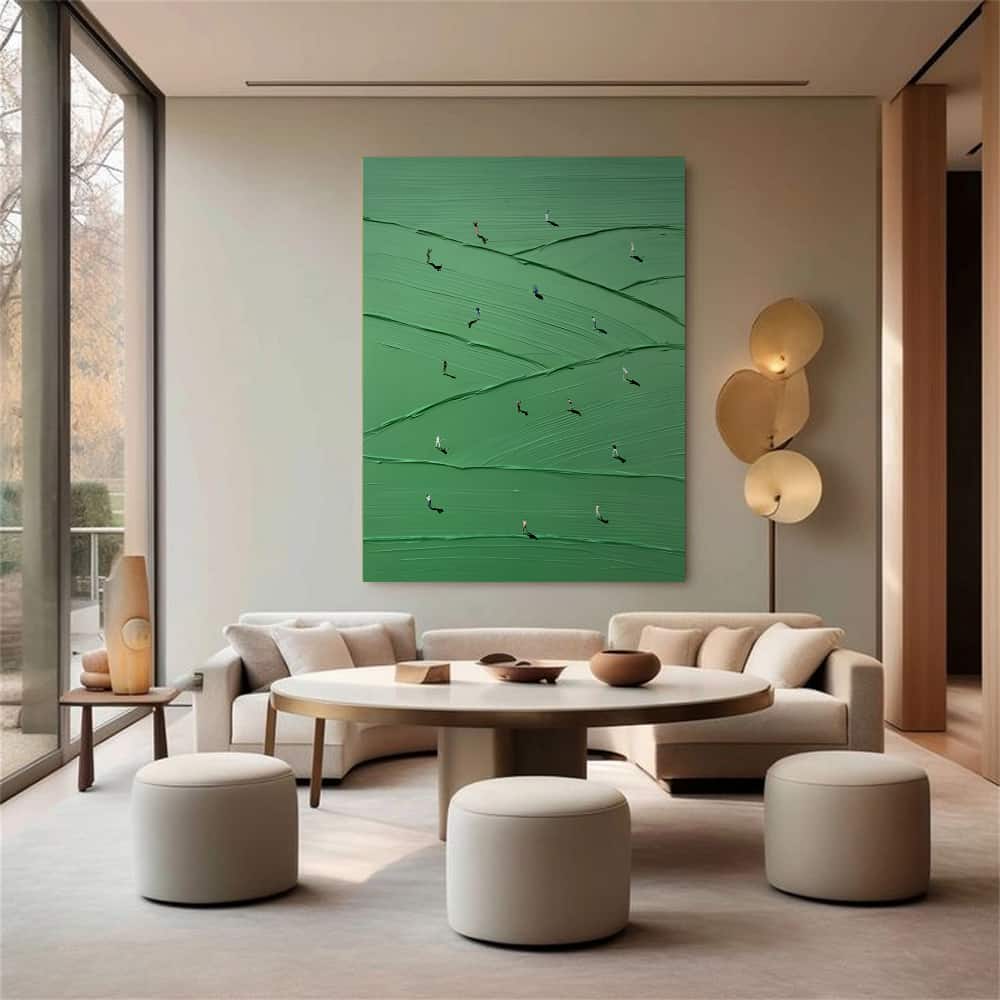 MINIMALIST ART "ROLLING GREENS"