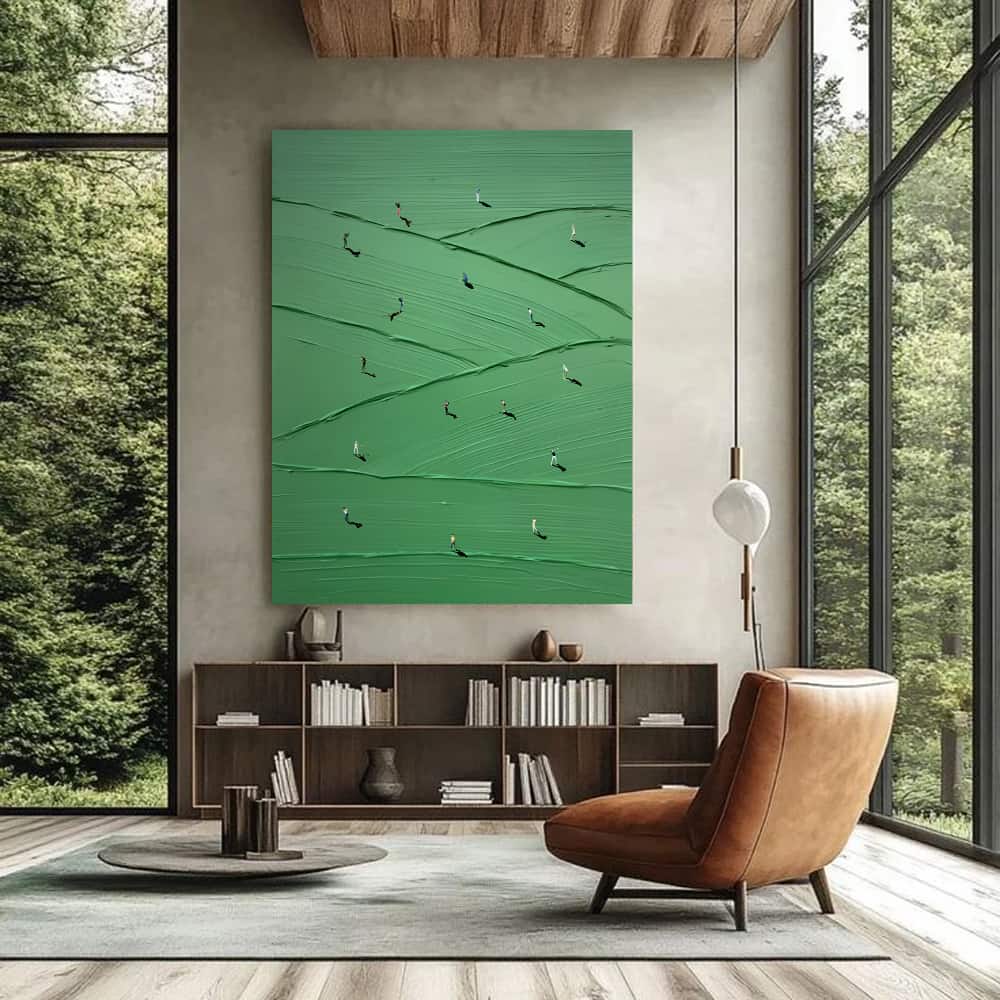 MINIMALIST ART "ROLLING GREENS"