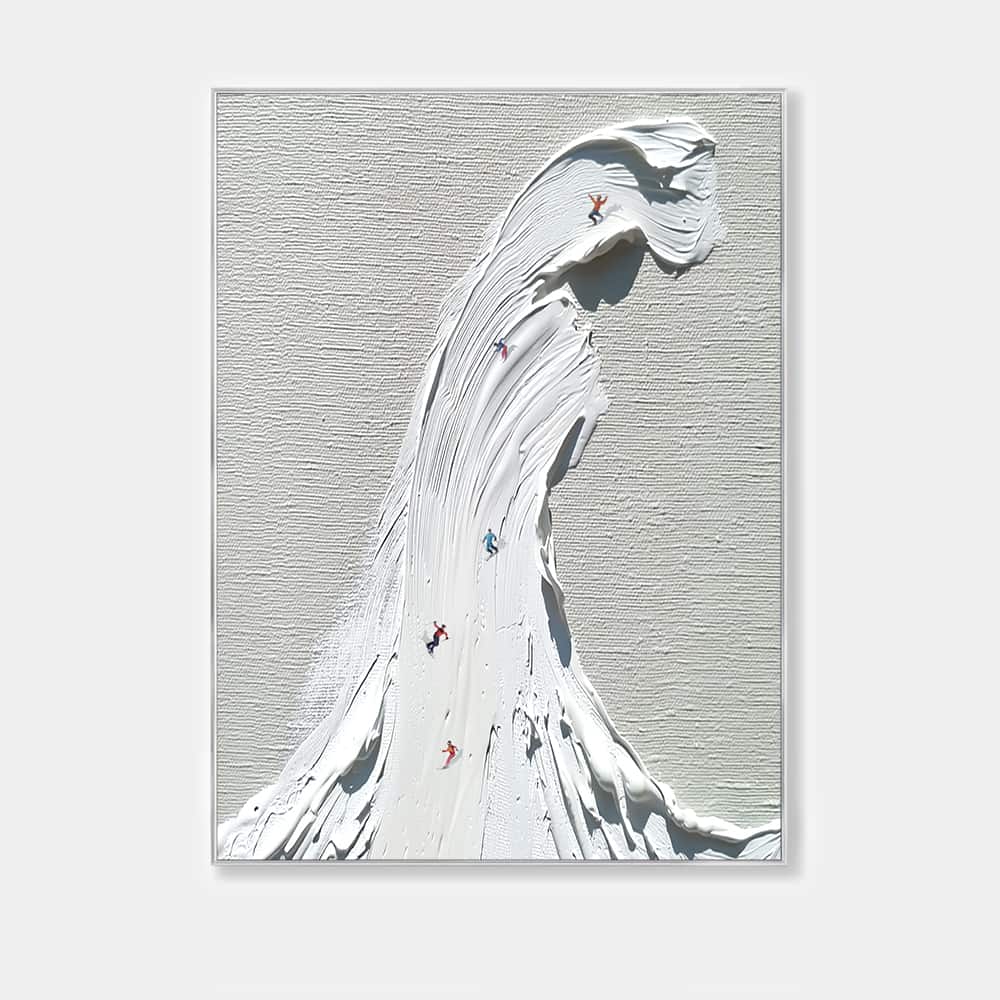 MINIMALIST ART "THE GREAT WHITE WAVE"