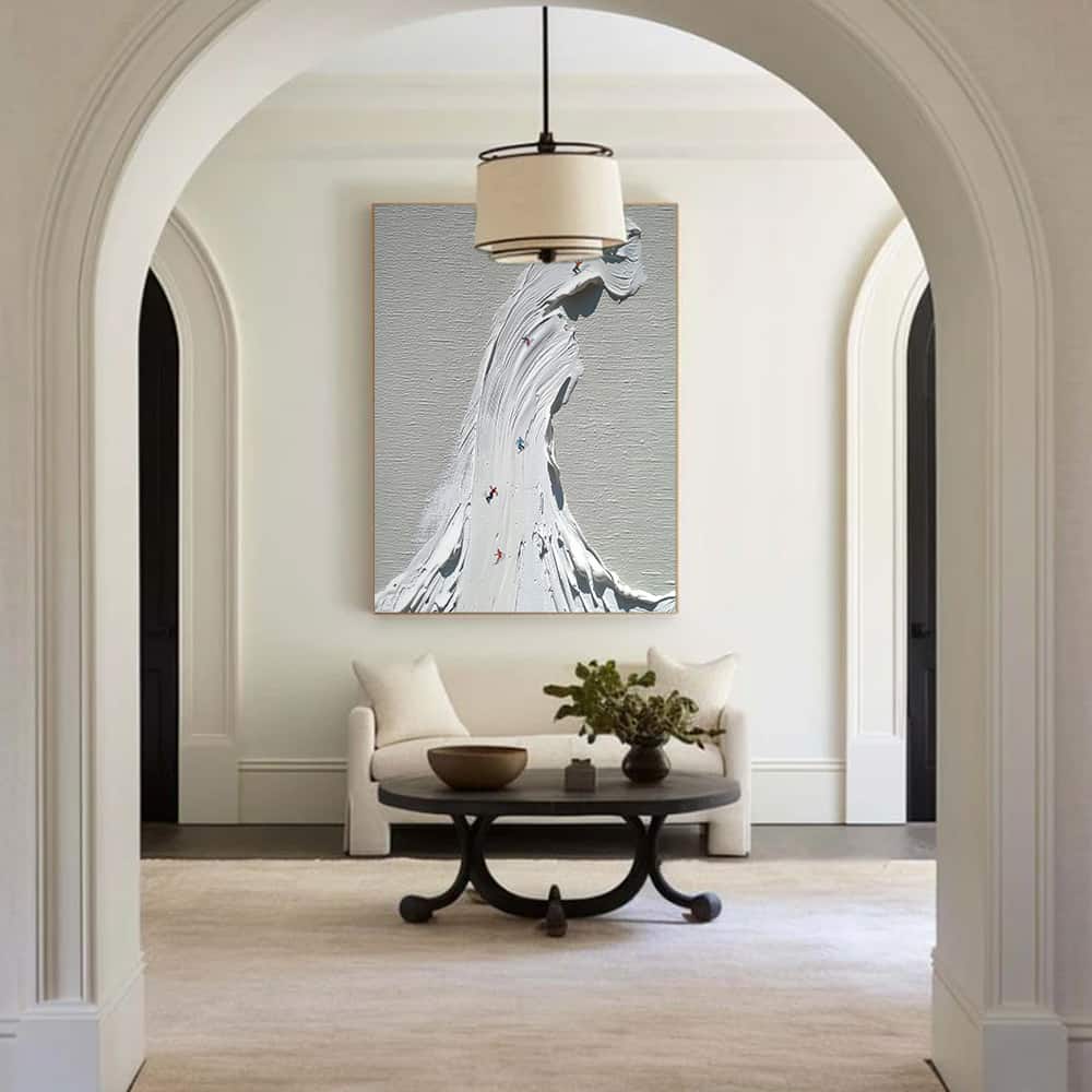 MINIMALIST ART "THE GREAT WHITE WAVE"