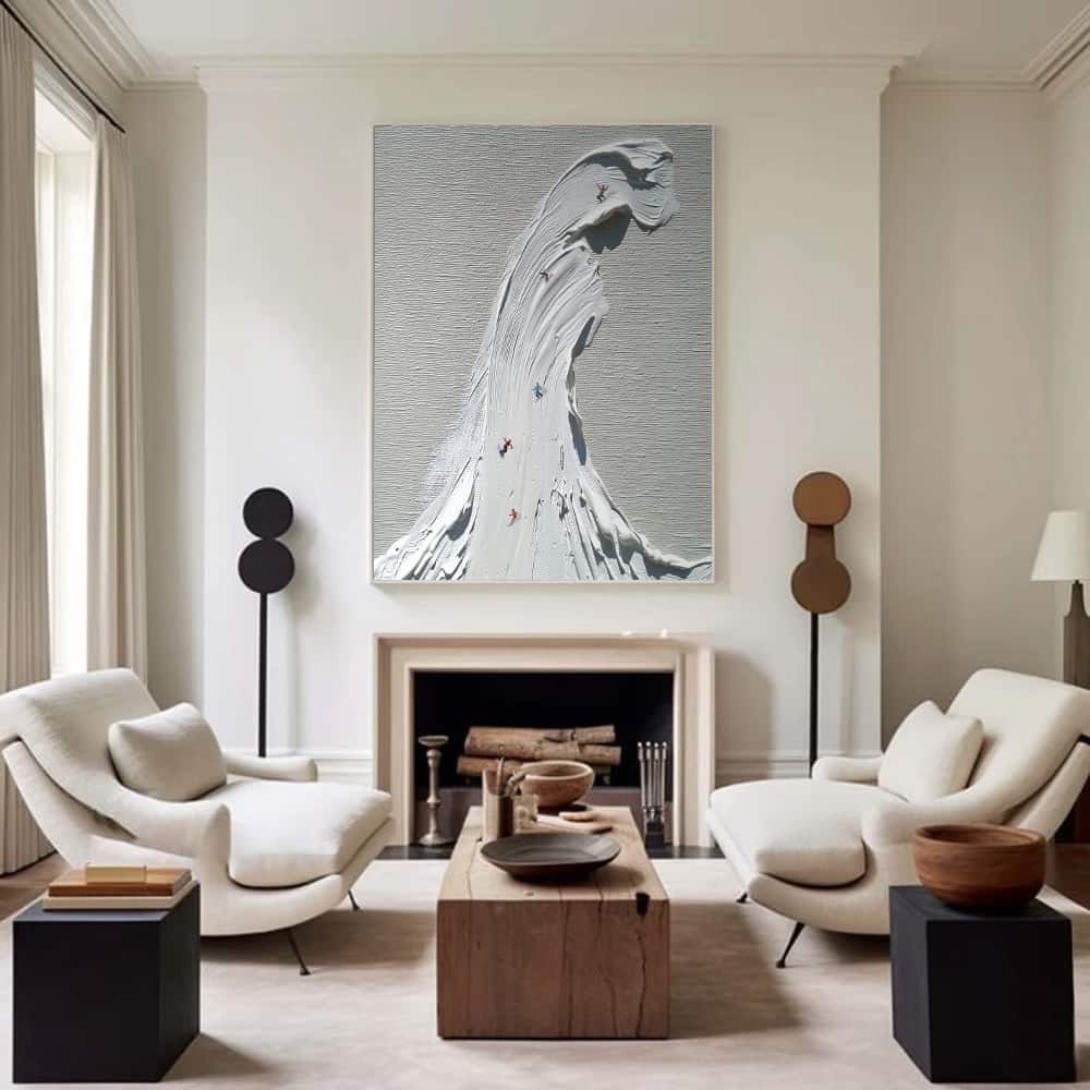 MINIMALIST ART "THE GREAT WHITE WAVE"