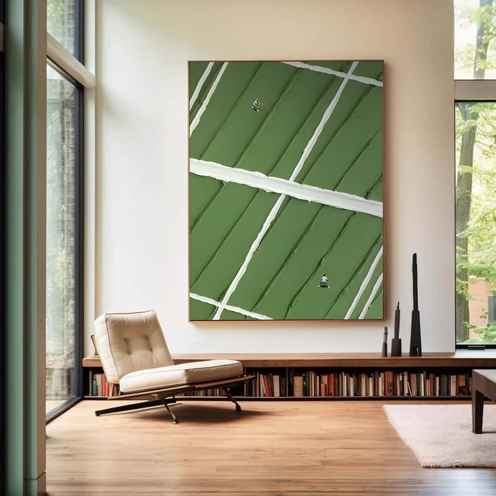 MINIMALIST ART "THE LONELY MATCH"
