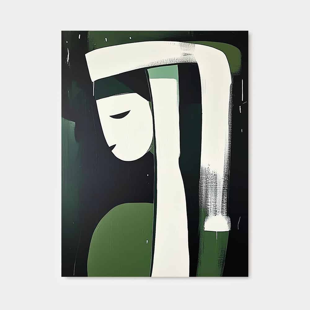 MINIMALIST ART "THE VERDANT NUN"