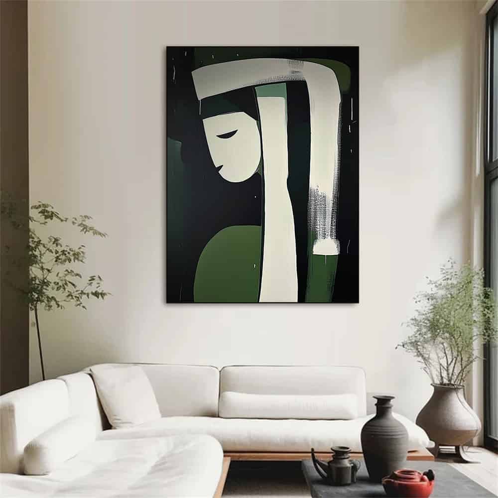 MINIMALIST ART "THE VERDANT NUN"