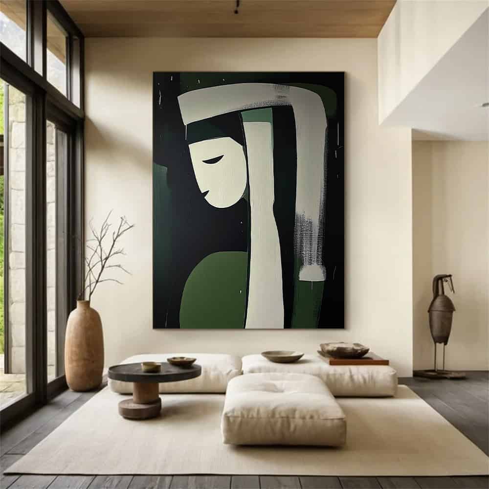 MINIMALIST ART "THE VERDANT NUN"