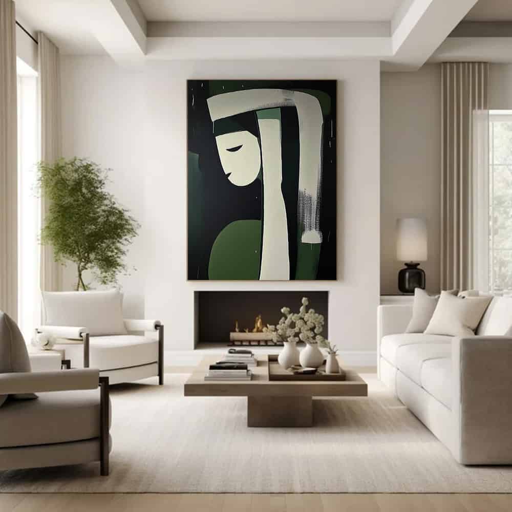 MINIMALIST ART "THE VERDANT NUN"