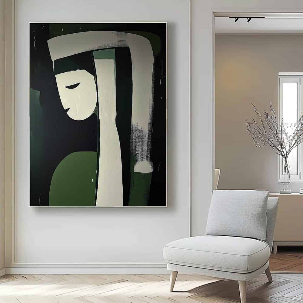 MINIMALIST ART "THE VERDANT NUN"