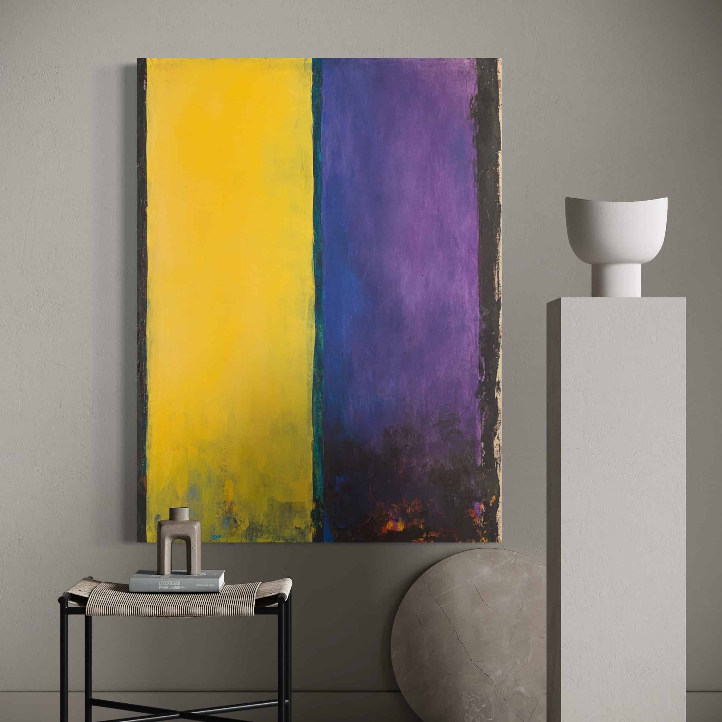 MINIMALIST COLOR BLOCK: "GOLDEN AMETHYST"