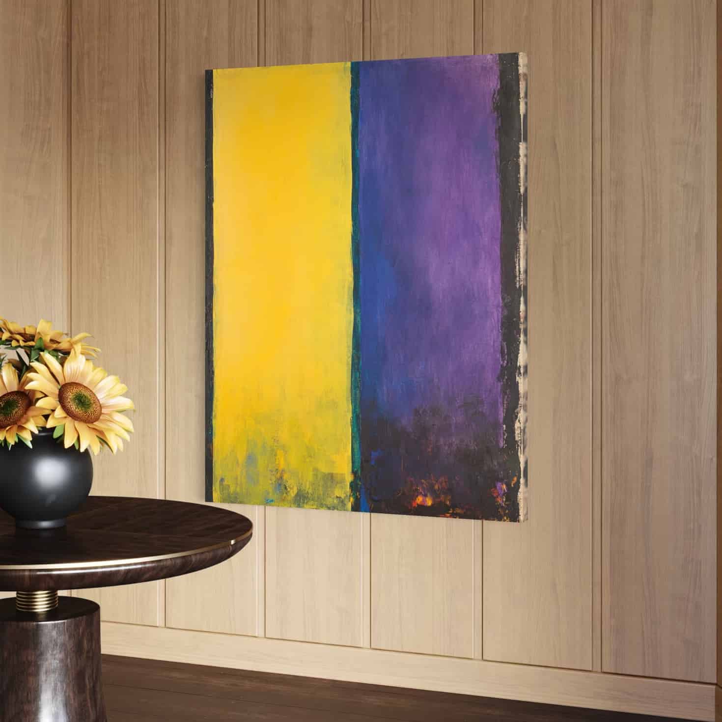 MINIMALIST COLOR BLOCK: "GOLDEN AMETHYST"