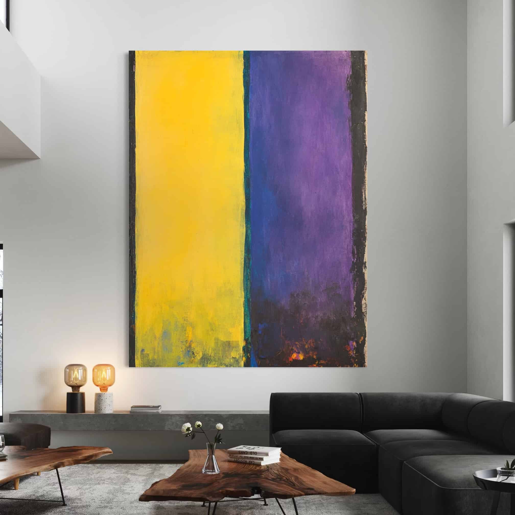 MINIMALIST COLOR BLOCK: "GOLDEN AMETHYST"